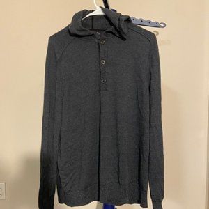 Men's Waffle Button Hoodie